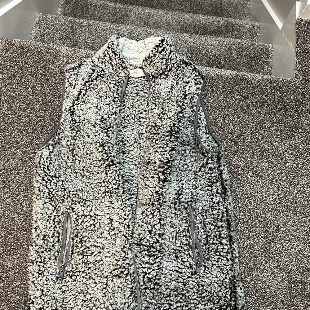 Thread and Supply Fuzzy Zip-Up Vest